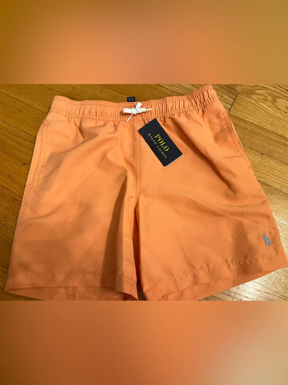 Polo by Ralph Lauren traveler Orange Athletic Swim Shorts trunks
